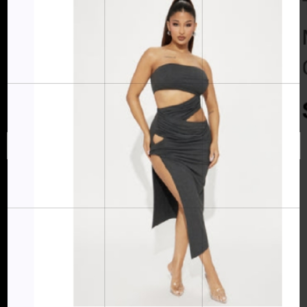 Fashion Nova Black Cutout Dress
